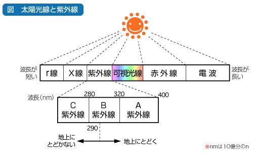 太陽光線と紫外線